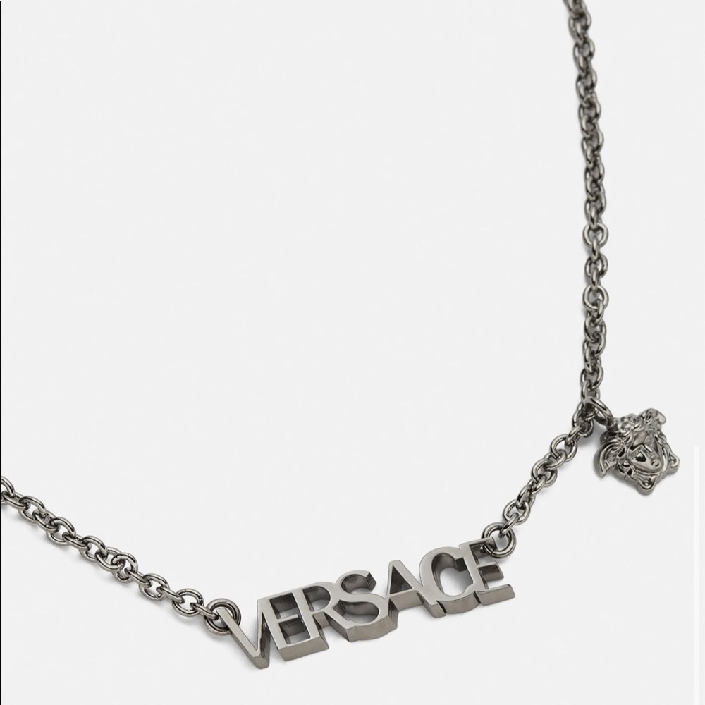 Versace logo necklace